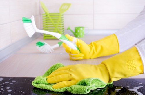Clean and refreshed carpet after professional service