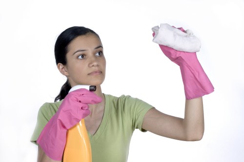 Carpet cleaning staff maintaining a safe and professional workspace