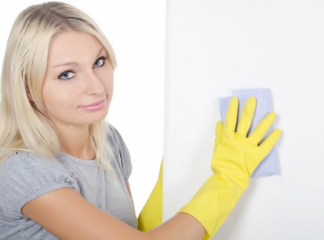 Insured carpet cleaners leaving a property safely after service